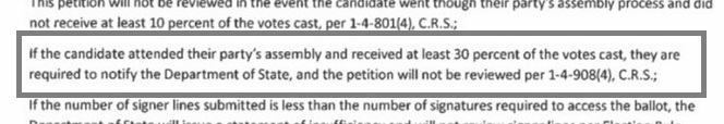 Close view of Rule 1-4-908(4) C.R.S.